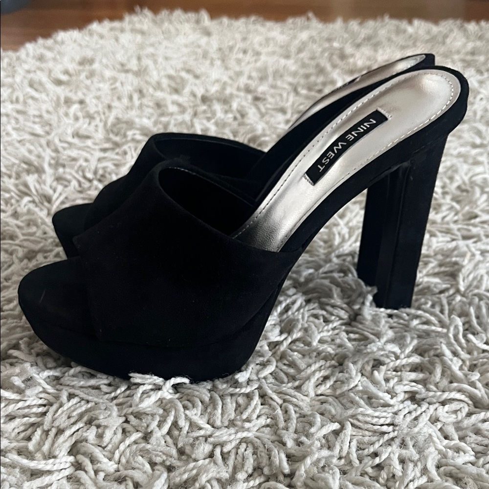 Nine West Black Women's Mules - Picture 2 of 4